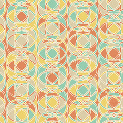 Retro Linear Circles Pattern vector image