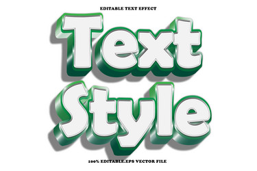 text style editable effect 3d emboss vector image