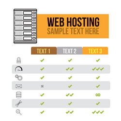 Web hosting design vector