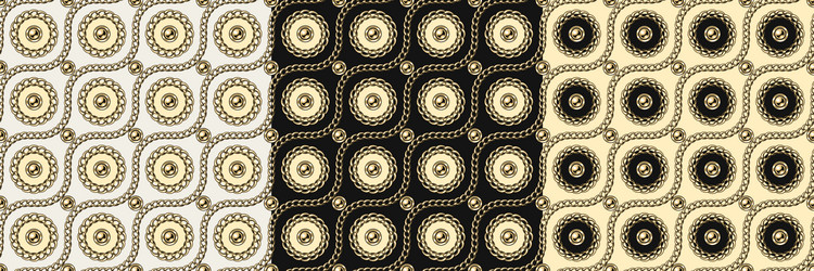 luxury patterns with circles wavy diagonal lines vector image