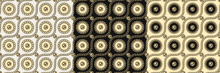 luxury patterns with circles wavy diagonal lines vector