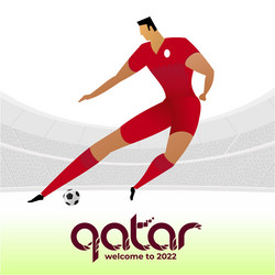 football player in the backgroundon background vector image