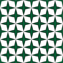 Geometric square box green plus on white vector