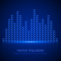 glass equalizer vector