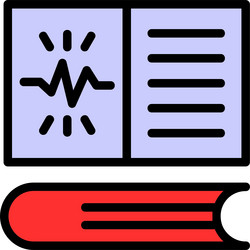 learn spark line filled style icon design vector image