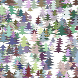 seamless chaotic winter holiday background vector