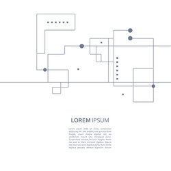 Wireframe element with abstract figure vector