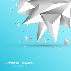 3d low polygon geometry background abstract vector image