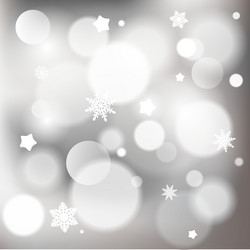 Abstract christmas background with shiny bokeh vector