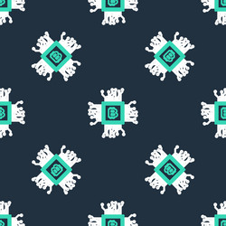 line processor icon isolated seamless pattern vector image