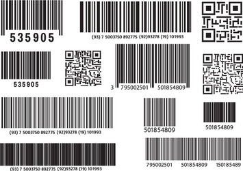 realistic bar code icon a modern simple flat vector image