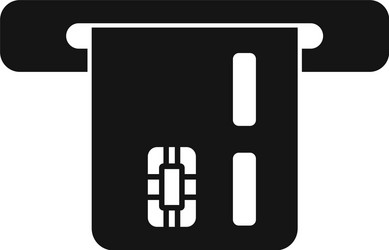 trader bank card icon simple style vector image