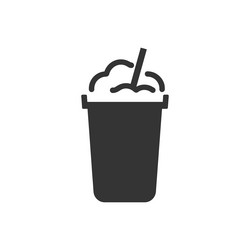 milkshake icon vector