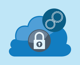 cloud computing design vector image