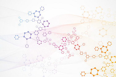 science network pattern connecting lines and dots vector image