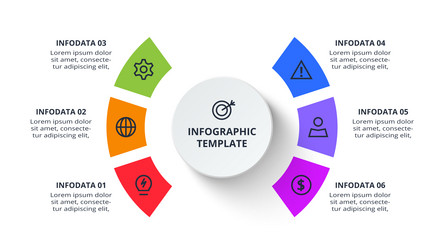 business data visualization process chart vector image