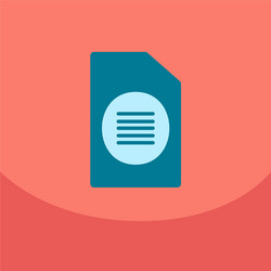 flat style blank realistic notepad notebook vector image