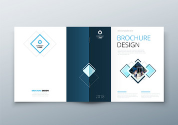 corporate business annual report cover brochure vector