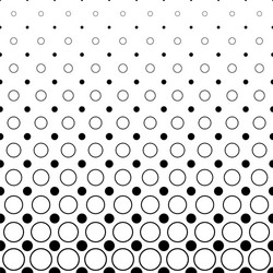 monochrome circle pattern - abstract geometrical vector image