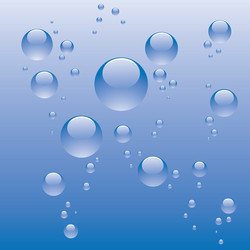 Bubbles in water Royalty Free Vector Image - VectorStock