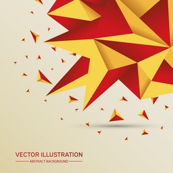 3d low polygon geometry background abstract vector image