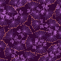 Abstract botanic seamless pattern with random vector