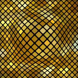 Gold mosaic background vector