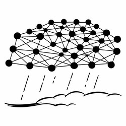 neural network patterns unlocking the blueprint vector image