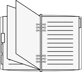 notebook icon image vector image