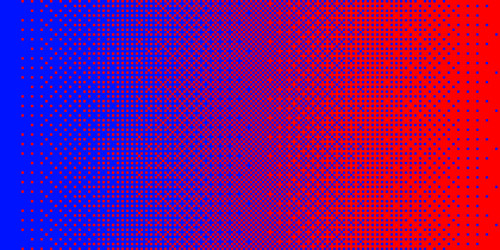 Pixel Red Fade Gradient with Dithering vector image