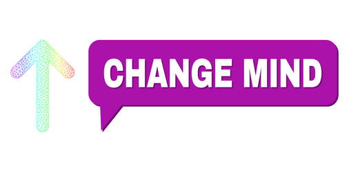 spectral network gradient arrow up icon and change vector image