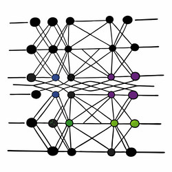 neural network patterns unlocking the blueprint vector image