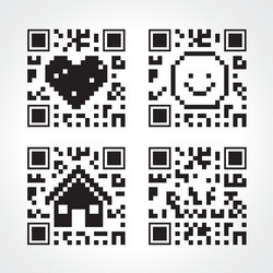 scan qr code design vector image