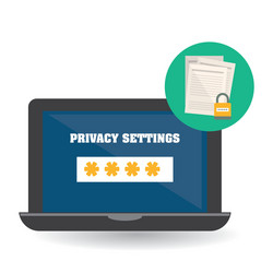 security system design technology vector image