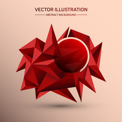 3d low polygon geometry background abstract vector image
