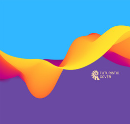 3d wavy background dynamic effect abstract vector image