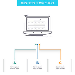 code coding computer monoblock laptop business vector image