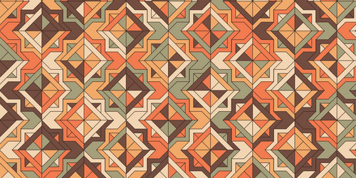geometric pattern with polygonal shape vector image