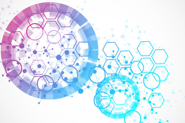 Modern Data Network Background vector image