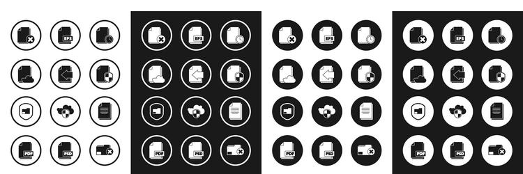 set document with clock next page arrow cloud vector image