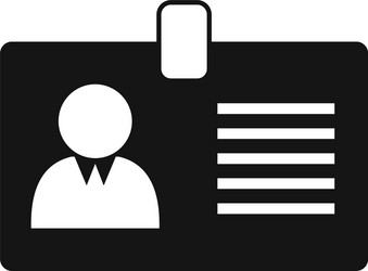 trader id card icon simple style vector image