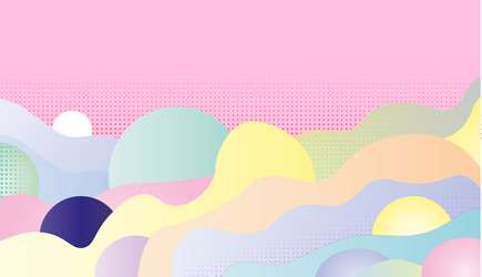 abstract pattern background color wave template vector image