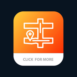 map navigation pin mobile app button android vector image