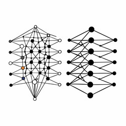 neural network patterns unlocking the blueprint vector image
