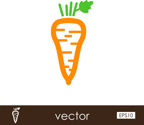 parsnip root outline icon vegetable vector image