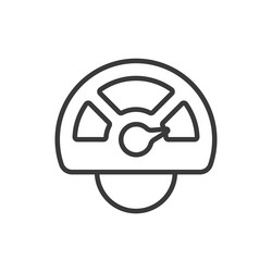 rapid icon in line design speed motion vector image