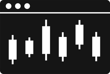 trader web page icon simple style vector image