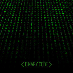 creative of stream binary vector image