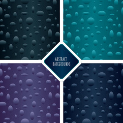 seamless patterns set with particles vector image