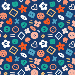 abstract seamless pattern with various colorful vector image